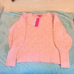 NWT pink Eda sweater size large